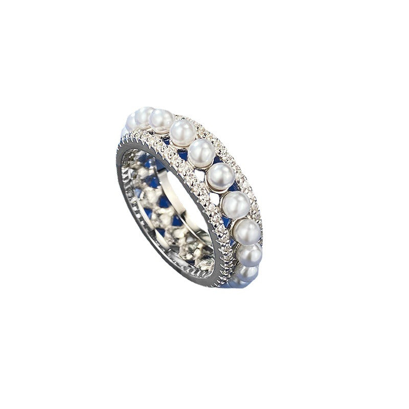 Pearl Pavé Ring, view 3