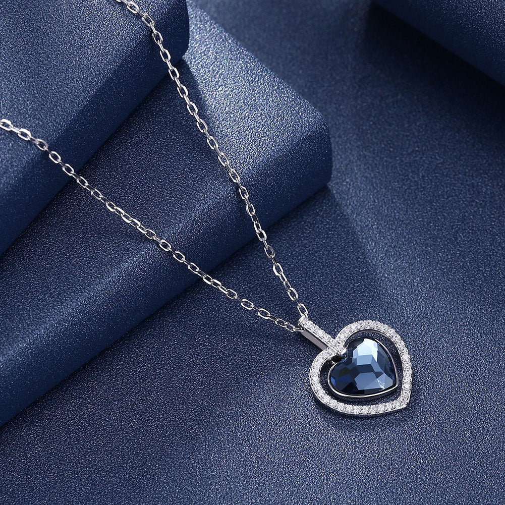 Crystal Heart Necklace, view 5